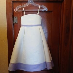 Charming Kids Formal Dress in Cream and Lavender
